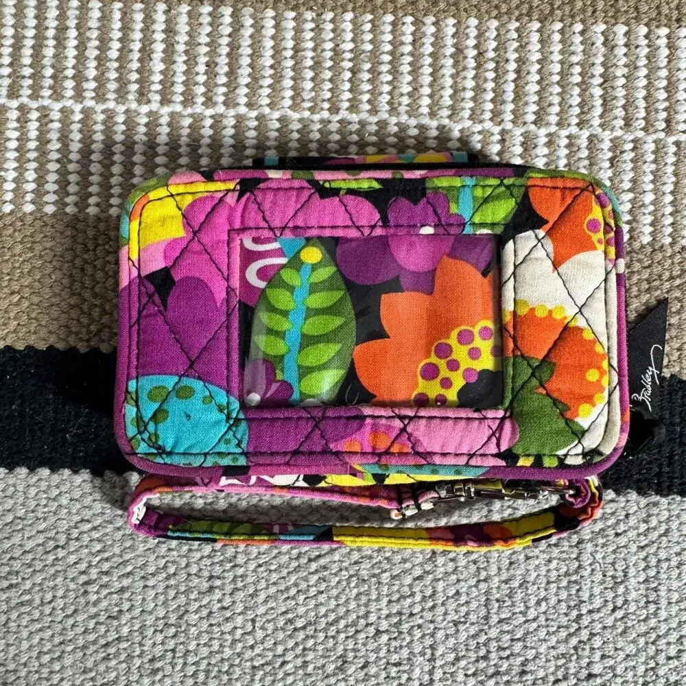 VERA BRADLEY Smartphone Wristlet VA VA BLOOM Travel Y2K Colorful Quilted - Picture 2 of 8
